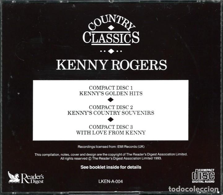 CDs de m&uacute;sica: KENNY ROGERS COUNTRY CLASSICS ( 3 CD) - Foto 2