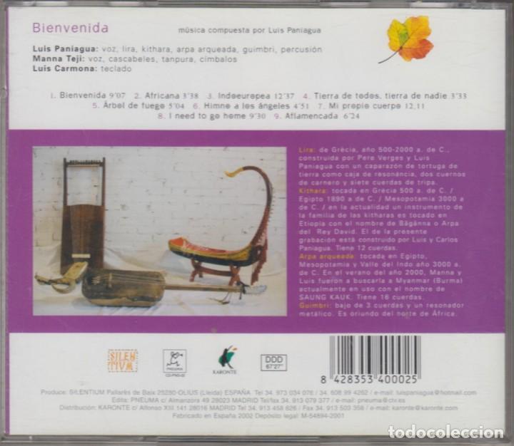 CDs de m&uacute;sica: Luis Paniagua cd Bienvenida 2001 - Foto 2