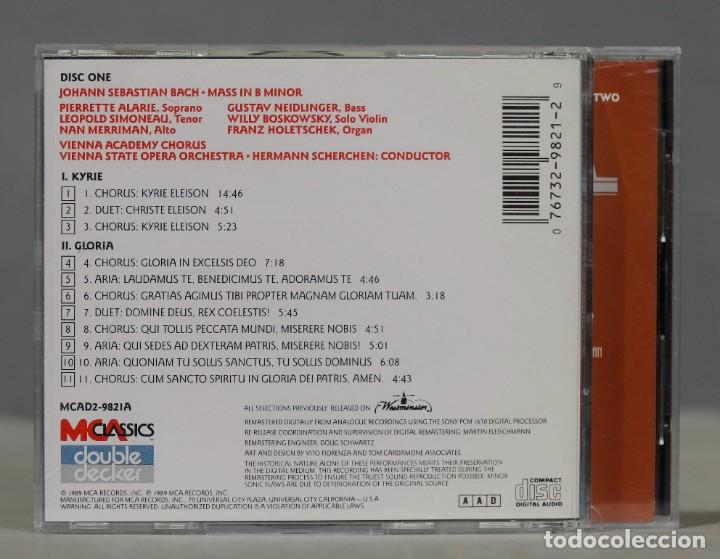 CDs de m&uacute;sica: 2 CD. Mass In B Minor. BACH. SCHERCHEN - Foto 2