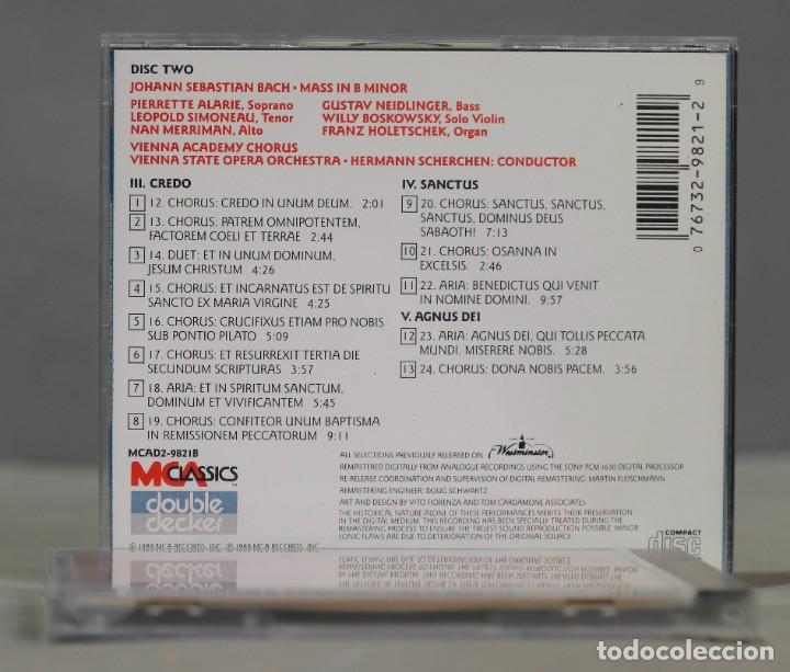 CDs de m&uacute;sica: 2 CD. Mass In B Minor. BACH. SCHERCHEN - Foto 4