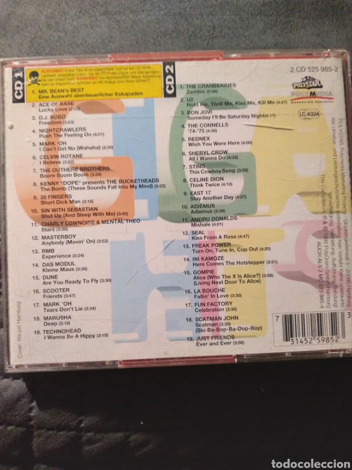 CDs de m&uacute;sica: DOBLE CD-GIGA HITS 95- - Foto 2