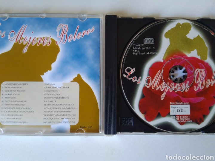CDs de m&uacute;sica: CD LOS MEJORES BOLEROS/VERSIONES ORIGINALES - Foto 2