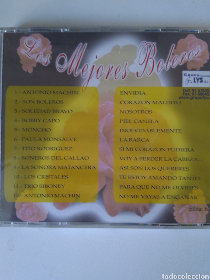 CDs de m&uacute;sica: CD LOS MEJORES BOLEROS/VERSIONES ORIGINALES - Foto 3