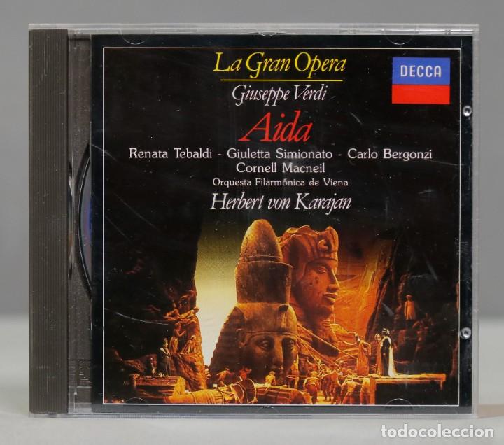 CDs de m&uacute;sica: CD. AIDA. VERDI. KARAJAN - Foto 1