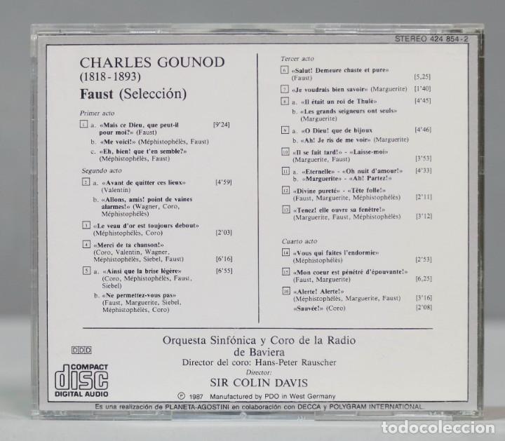 CDs de m&uacute;sica: CD. FAUST. GOUNOD. DAVIS. PRECINTADO - Foto 2
