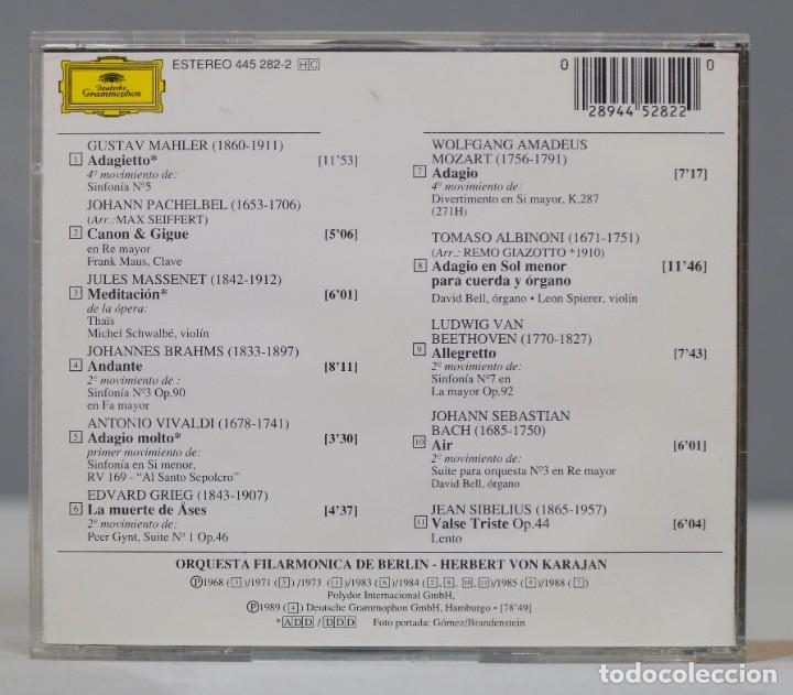 CDs de m&uacute;sica: CD. ADAGIO. KARAJAN - Foto 2