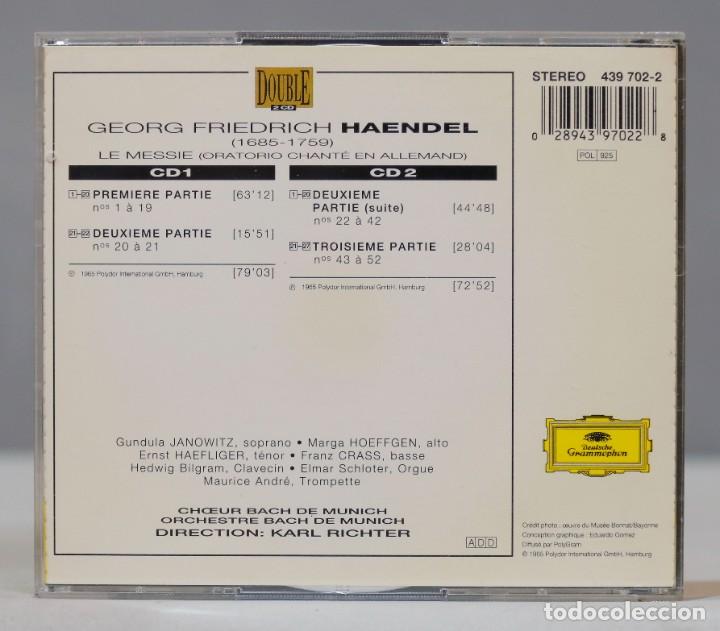 CDs de m&uacute;sica: 2 CD. LE MESSIE. HAENDEL. RICHTER - Foto 2