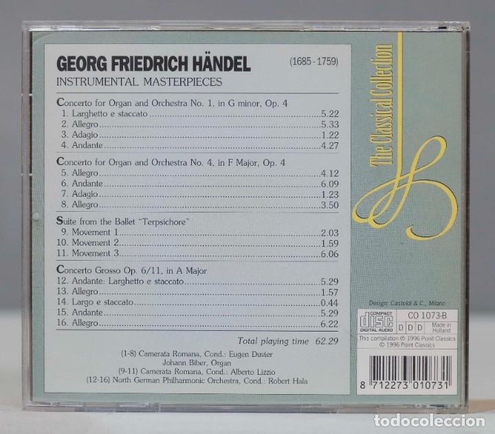CDs de m&uacute;sica: CD. HAENDEL. INSTRUMENTAL MASTERPIECES - Foto 2