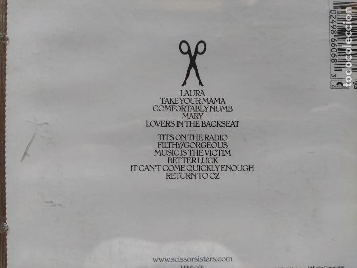 CDs de m&uacute;sica: CD SCISSOR SISTERS (AF) - Foto 3