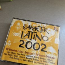 CDs de Música: CARACTER LATINO 2002 3CDS-MARTA SANCHEZ-MIGUEL BOSE-ESTOPA-FITO Y FITIPALDIS-MALU-CAFE QUIJANO-LYDIA. Lote 353256889