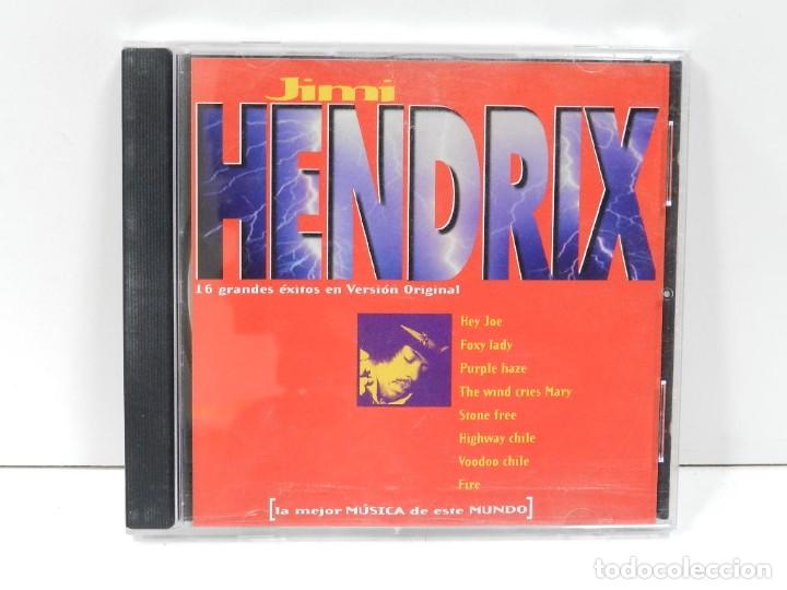 CDs de m&uacute;sica: DISCO CD. Jimi Hendrix &ndash; 16 Grandes &Eacute;xitos En Versi&oacute;n Original. COMPACT DISC. - Foto 1