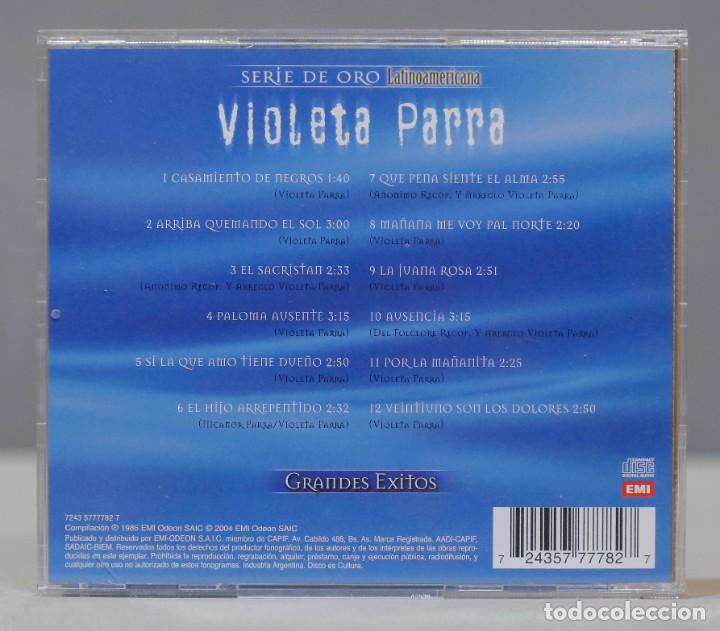 CDs de m&uacute;sica: CD. Violeta Parra &ndash; Grandes Exitos - Foto 2