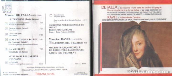 CDs de m&uacute;sica: DE FALLA. CD-CLASICA-2005 - Foto 1