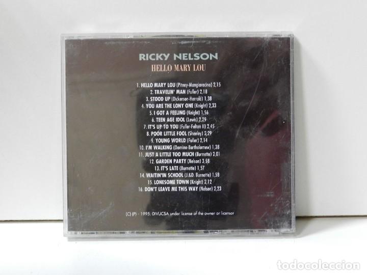 CDs de m&uacute;sica: DISCO CD. Ricky Nelson &ndash; Hello Mary Lou. COMPACT DISC. - Foto 2