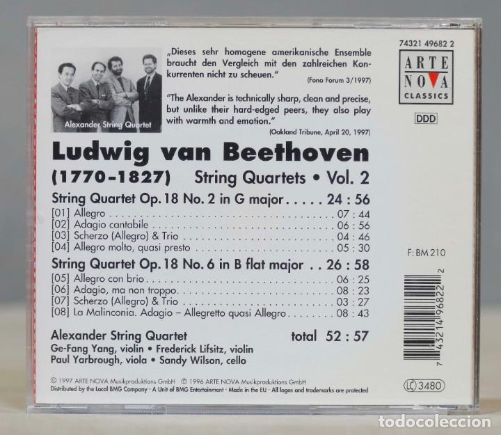 CDs de m&uacute;sica: CD. Beethoven, STRING QUARTETS VOL. 2 OP. 18 N 2 & 6 - Foto 2