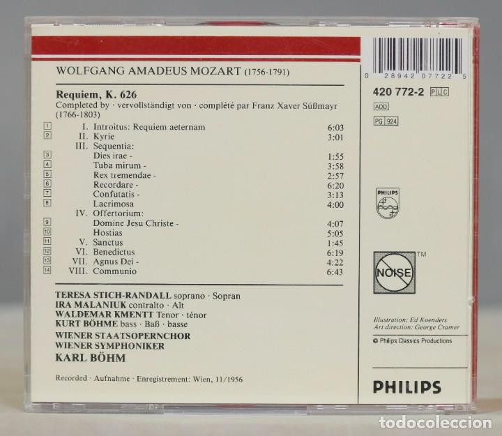 CDs de m&uacute;sica: CD. REQUIEM K 626. MOZART. BOHM - Foto 2