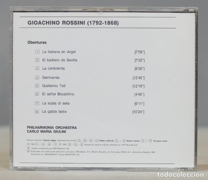 CDs de m&uacute;sica: CD. GIULINI. OBERTURAS. ROSSINI - Foto 2