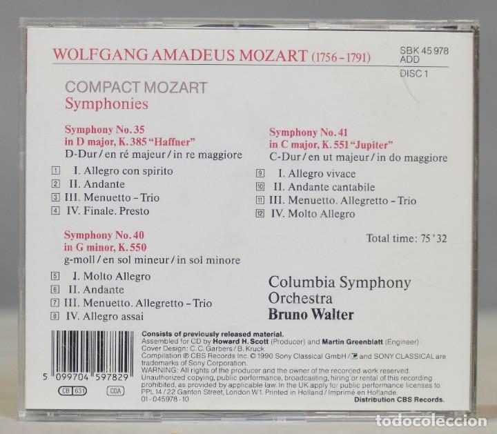 CDs de m&uacute;sica: CD. MOZART. 35 40 41. WALTER - Foto 2