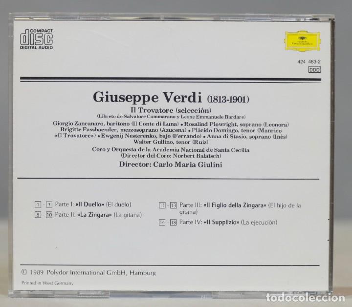 CDs de m&uacute;sica: CD. VERDI. IL TROVATORE. GIULINI - Foto 2