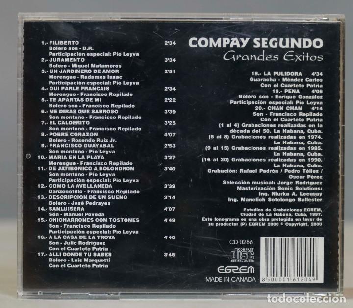 CDs de m&uacute;sica: CD. Compay Segundo &ndash; Grandes Exitos - Foto 2