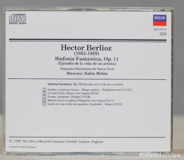 CDs de m&uacute;sica: CD. BERLIOZ. OP14. MEHTA - Foto 2