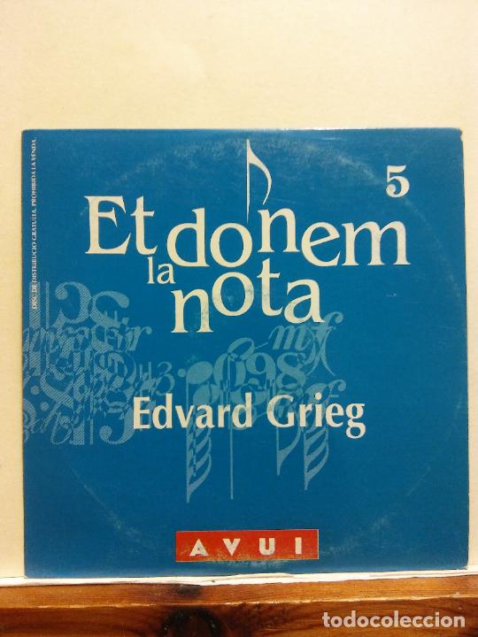 CDs de m&uacute;sica: CD. EDVARD GRIEG. ET DONEM LA NOTA. AVUI - Foto 1