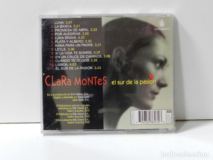 CDs de m&uacute;sica: DISCO CD. Clara Montes &ndash; El Sur De La Pasi&oacute;n. COMPACT DISC. - Foto 2