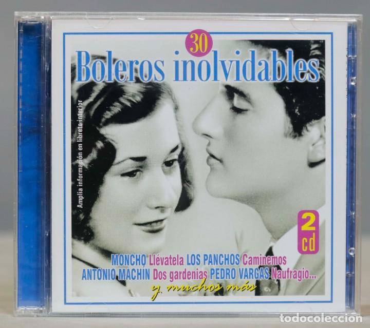 CDs de m&uacute;sica: 2 CD. 30 BOLEROS INOLVIDABLES - Foto 1