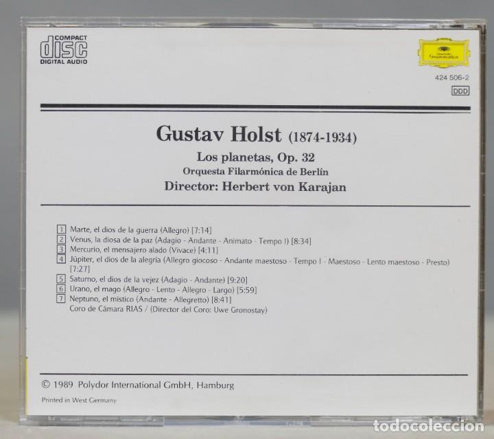 CDs de m&uacute;sica: CD. HOLST. LOS PLANETAS. KARAJAN - Foto 2