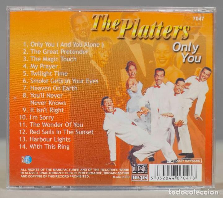 CDs de m&uacute;sica: CD. THE PLATTERS. ONLY YOU - Foto 2