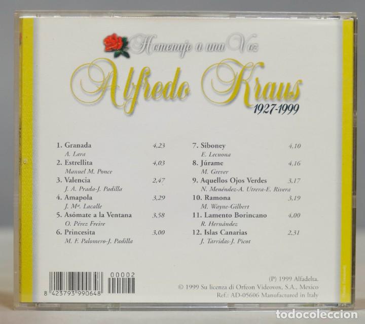 CDs de m&uacute;sica: CD. HOMENAJE A UNA VOZ. KRAUS - Foto 2