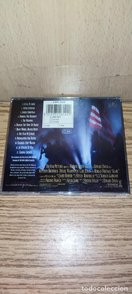 CDs de m&uacute;sica: BANDA SONORA ORIGINAL DE GLORY. JAMES HORNER - Foto 2