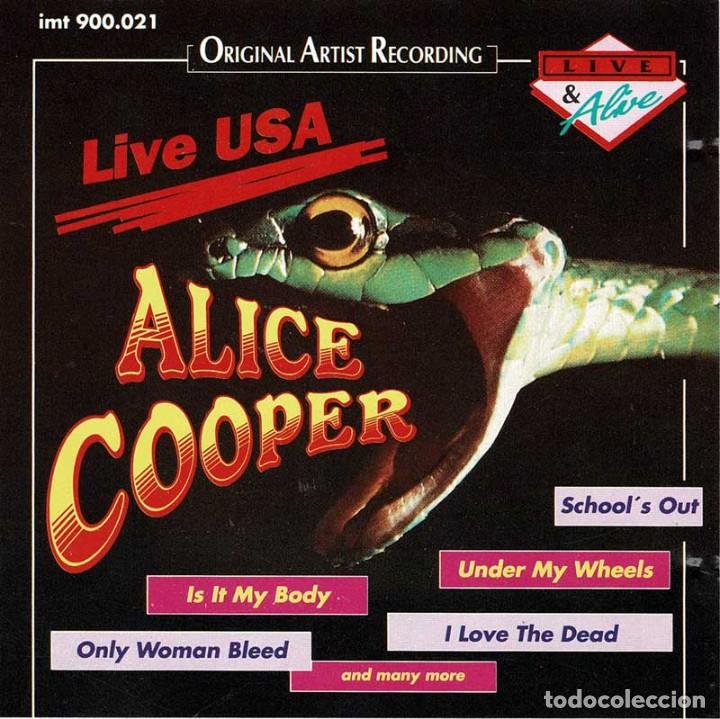 CDs de m&uacute;sica: Alice Cooper - Live USA. CD (Raro) - Foto 1