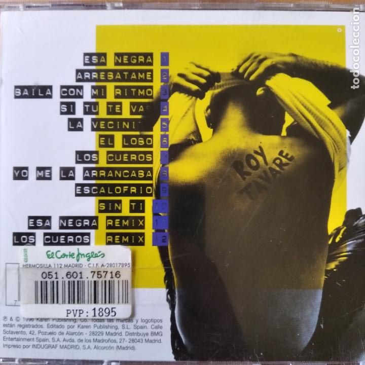 CDs de m&uacute;sica: ROY TAVARE - ARREBATAME - CD - - Foto 2