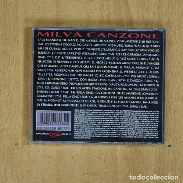 CDs de m&uacute;sica: MILVA - CANZONE - CD - Foto 2