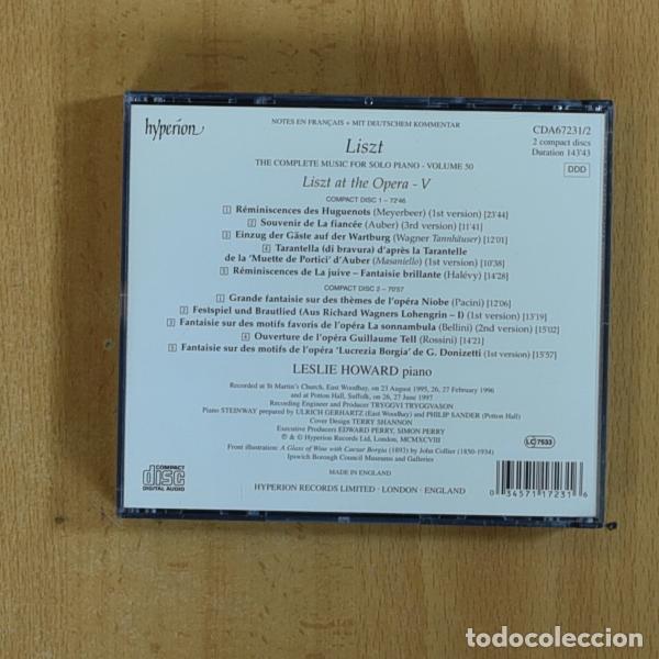 CDs de m&uacute;sica: LISTZ - AT THE OPERA - CD - Foto 2