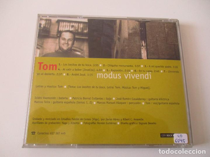 CDs de m&uacute;sica: TOM : MODUS VIVENDI DI3822 - Foto 2