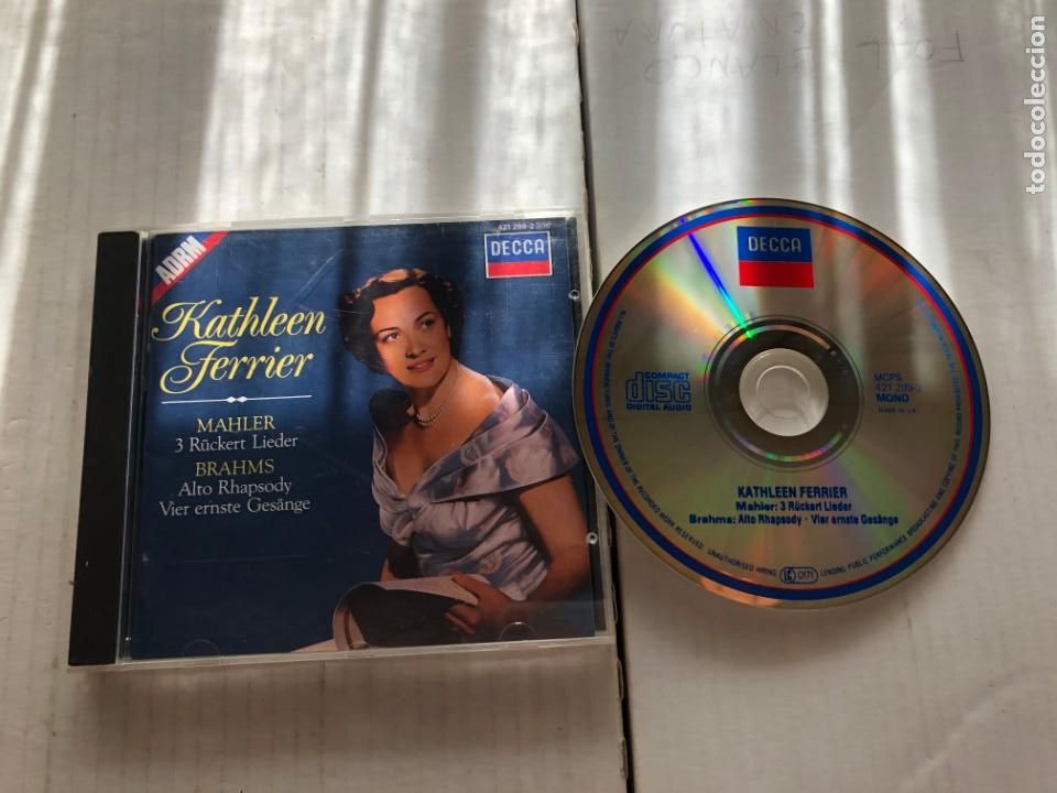CDs de M&uacute;sica: KATHLEEN FERRIER MAHLER BRAHMS DECCA ALTO RHAPSOY - CD MUSICA KREATEN