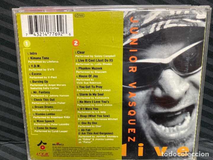 CDs de m&uacute;sica: Junior Vasquez - Live (Vol. 1) (2xCD, Comp, Mixed) - Foto 2