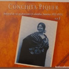 CDs de Música: CONCHITA PIQUER, INTREGRAL DE SUS GRABACIONES (COLUMBIA AMERICA 1922-1923) VOL. 1