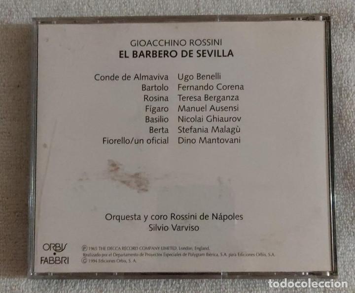 CDs de m&uacute;sica: EL BARBERO DE SEVILLA. - Foto 4