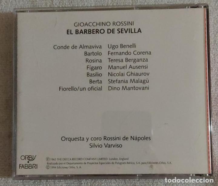 CDs de m&uacute;sica: EL BARBERO DE SEVILLA. - Foto 2