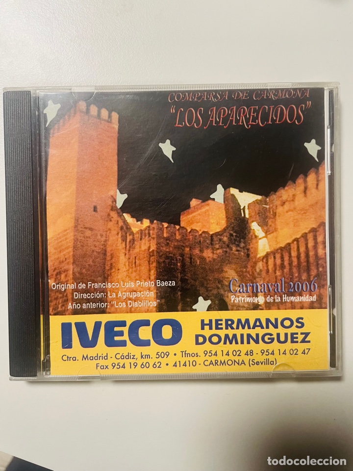 CDs de m&uacute;sica: C&Aacute;RNAVAL CARMONA 2006 CD COMPARSA &ldquo;LOS APARECIDOS&rdquo; - Foto 1