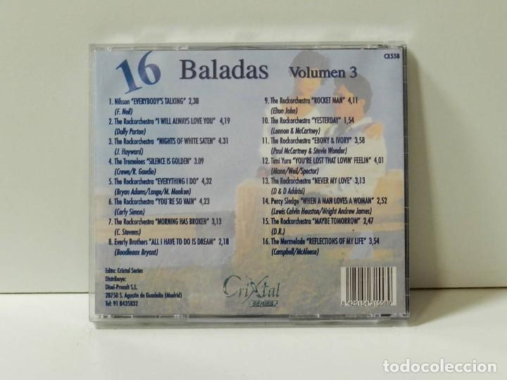 CDs de m&uacute;sica: DISCO CD. 16 Baladas Volumen 3. COMPACT DISC. - Foto 2