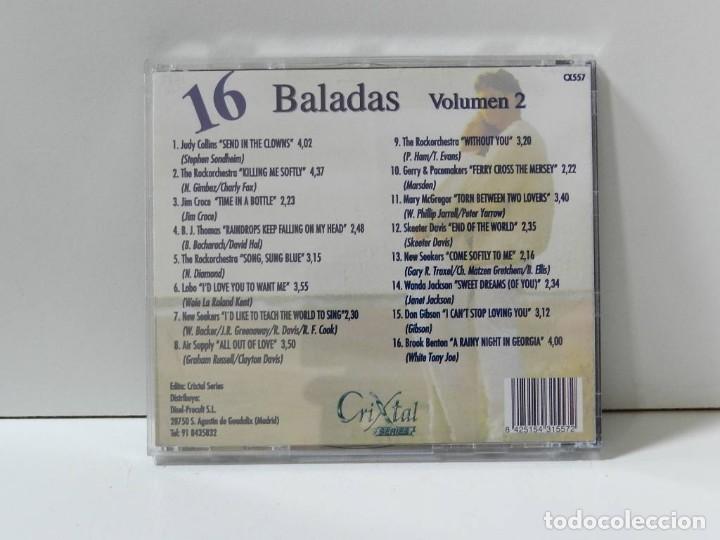 CDs de m&uacute;sica: DISCO CD. 16 Baladas Volumen 2. COMPACT DISC. - Foto 2