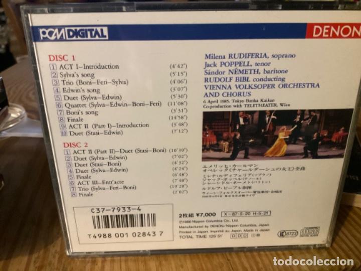 CDs de m&uacute;sica: DIE CSARDASFUERSTIN E. KALMAN. DENON. 2CD 1986 - Foto 2