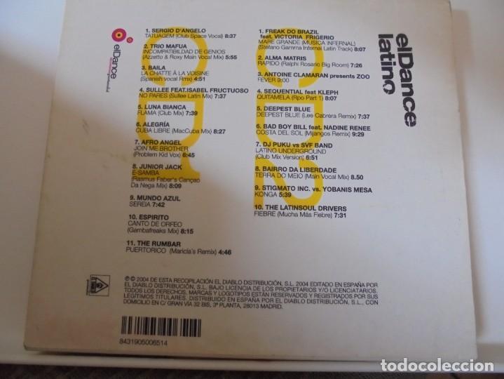 CDs de m&uacute;sica: ELDANCE LATINO. DOBLE COMPACTO CON VERSIONES MAXI. - Foto 2