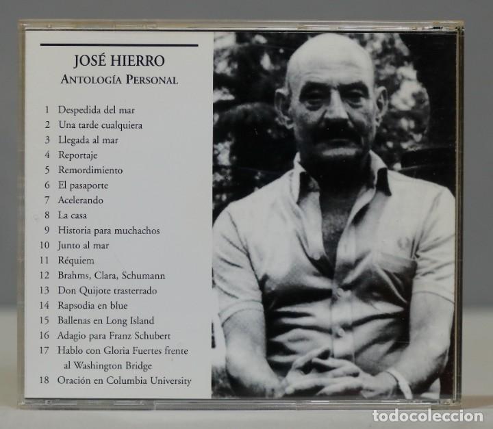CDs de m&uacute;sica: CD. Jos&eacute; Hierro. Antolog&iacute;a personal - Foto 2