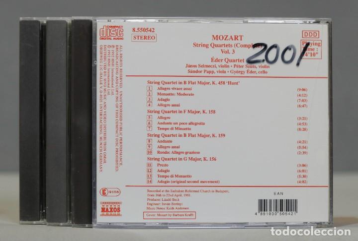 CDs de m&uacute;sica: CD. Mozart, &Eacute;der Quartet &ndash; String Quartets (Complete), Vol. 3 - Foto 2