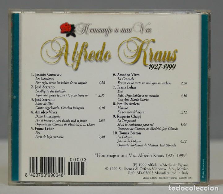 CDs de m&uacute;sica: CD. Alfredo Kraus &ndash; Cancion - Foto 2